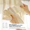 50Pcs Curtain Pleat Hook Stainless Steel W Shaped Pleat Curtain Hook Adjustable Spacing Drapery Hooks Home Curtain Accessories