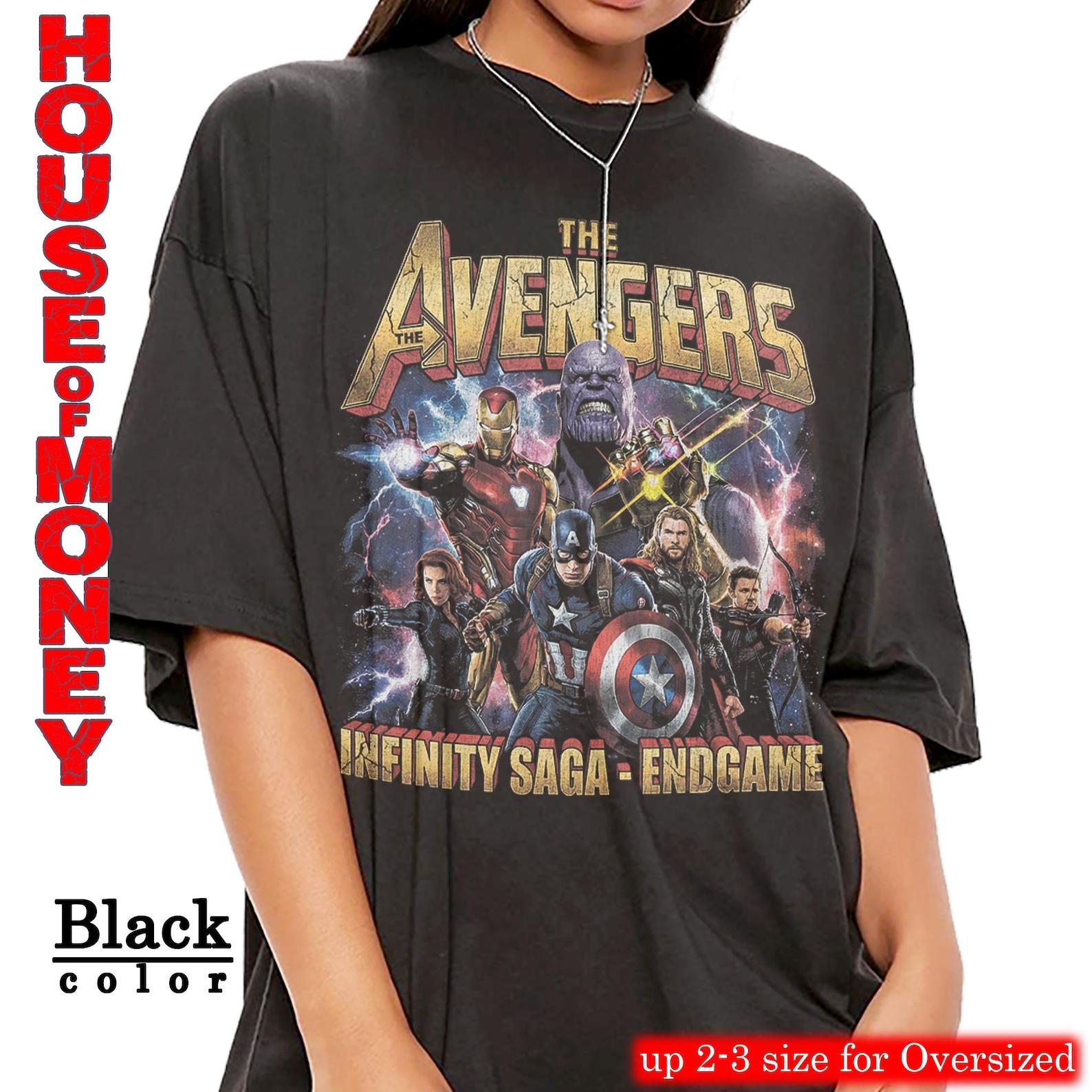 Avengers Infinity Saga Endgame T-Shirt | Marvel Superhero Movie Tee 2XL