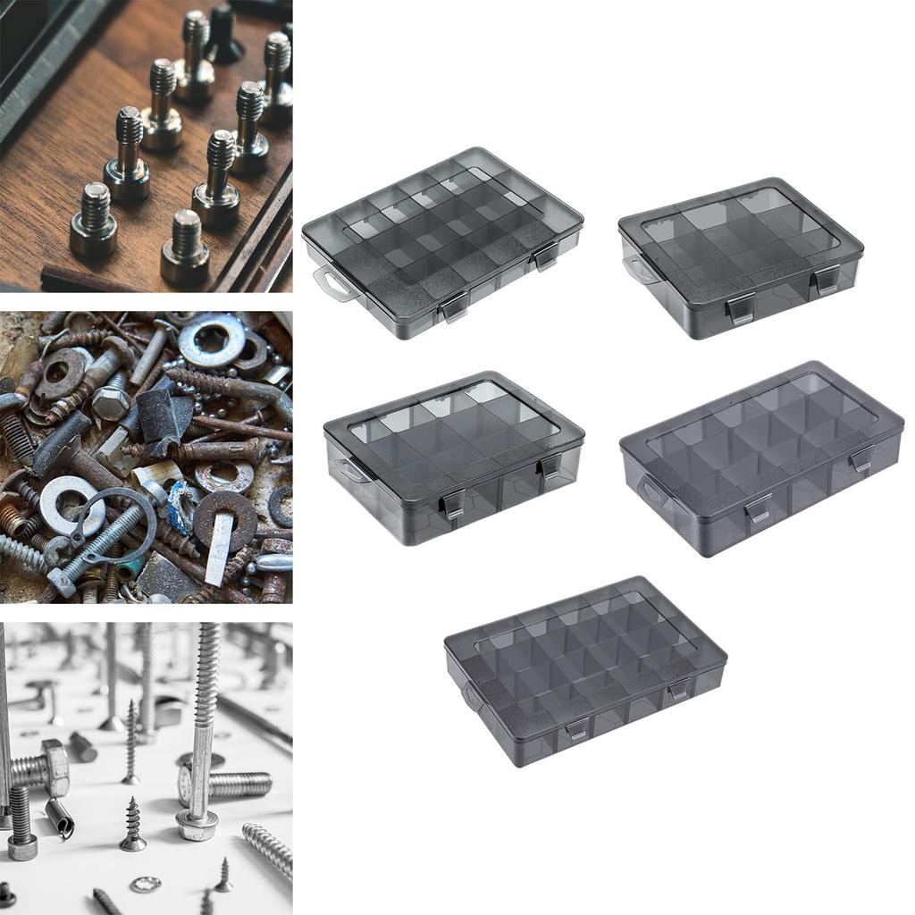 Organizer Container Storage Box Adjustable Divider Removable Grid Compartment for Jewelry Beads