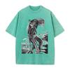 Maglietta Grafica Anime BEASTARS Rouis Ibuki da Uomo a Manica Corta Abbigliamento Casual Maglietta in Cotone Maglietta Lavata Vintage Top Harajuku