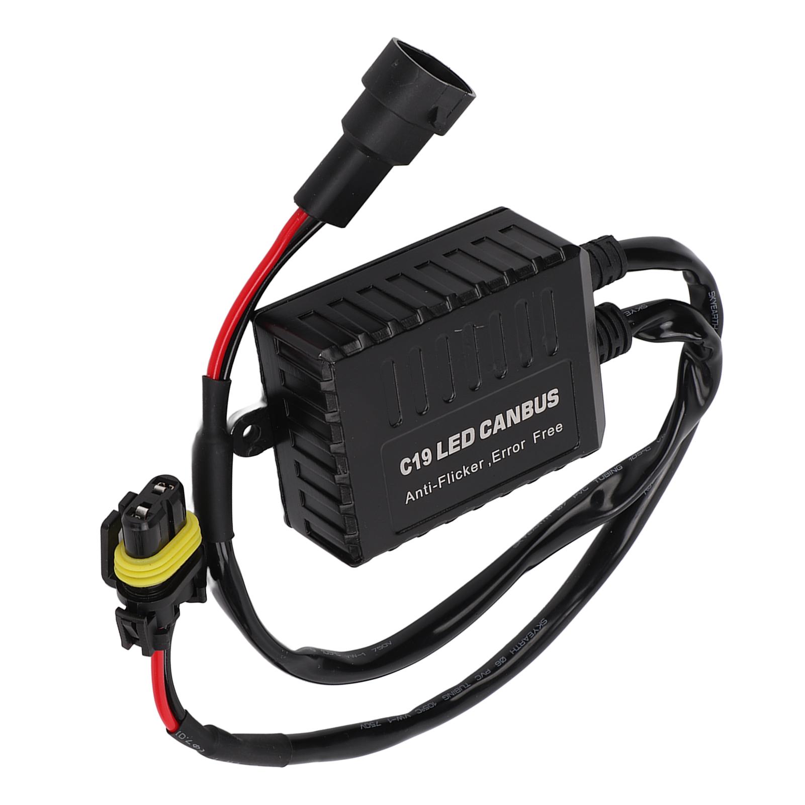 2pcs set LED Resistance Decoder Anti Interference Anti Flicker Lamp Hoods Exterior Parts