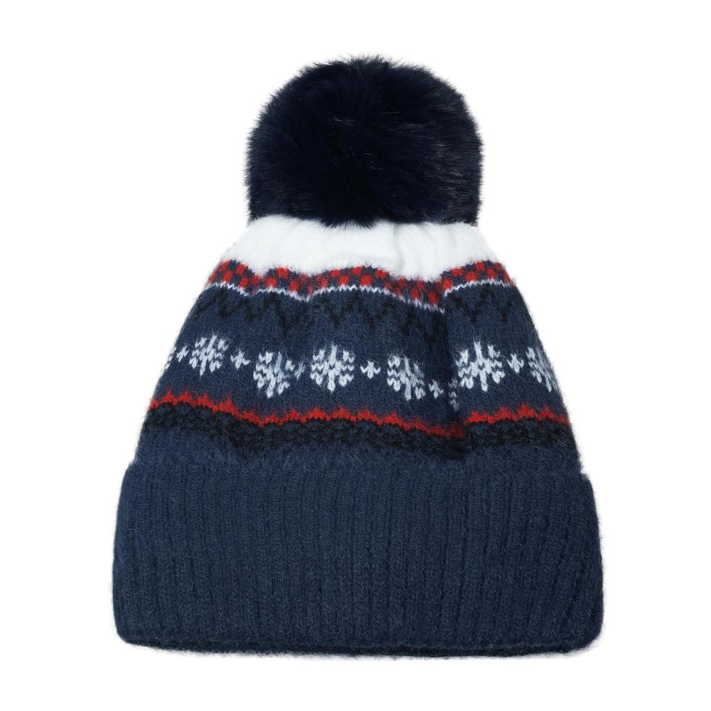 Knitted Hat with Foldable Cold Outdoor Knit Winter Hat [Clape] Pom-Pom - Cute, Soft, Stretchy, Warm, Autumn/Winter, Beanie, Warm, Protection, Cap,