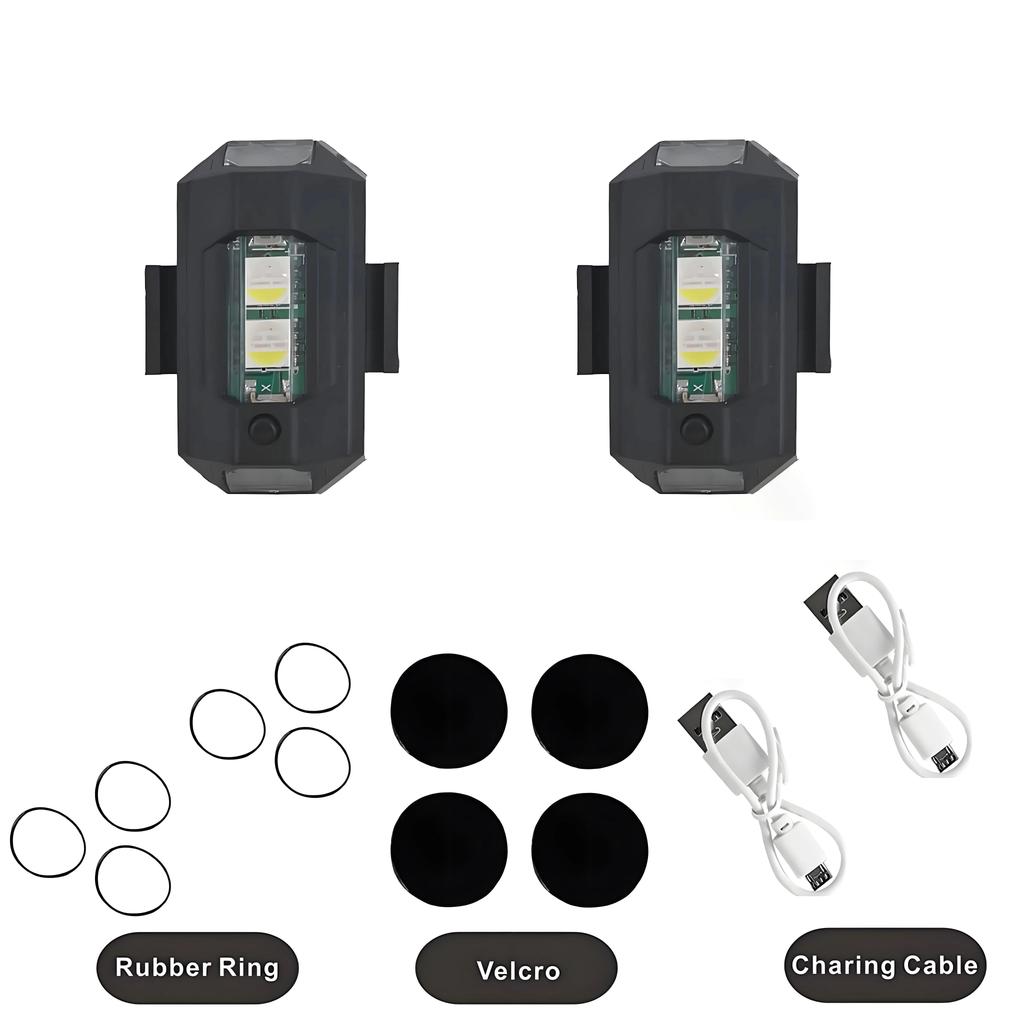 Universal Drone Strobe Light Motorcycle Lights USB LED Anti-Collision Bike Aircraft Night Flying Flashing Warning Signal Light