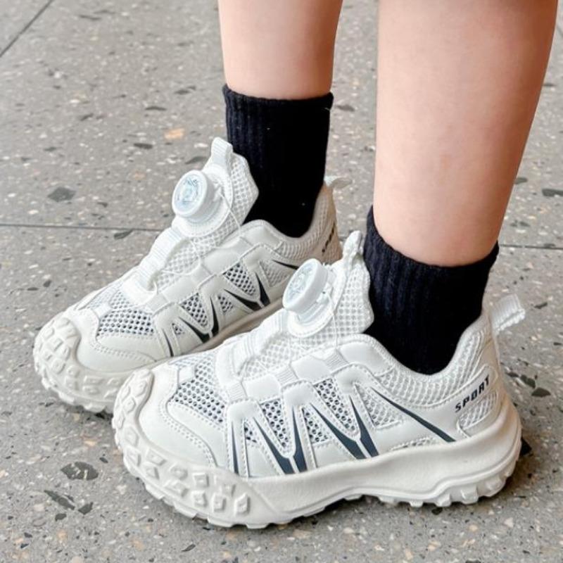 Fashion Summer Children's Casual Shoes Girls and Boys Tennis Breathable Mesh Sneakers Non-slip Outdoor White Shoes