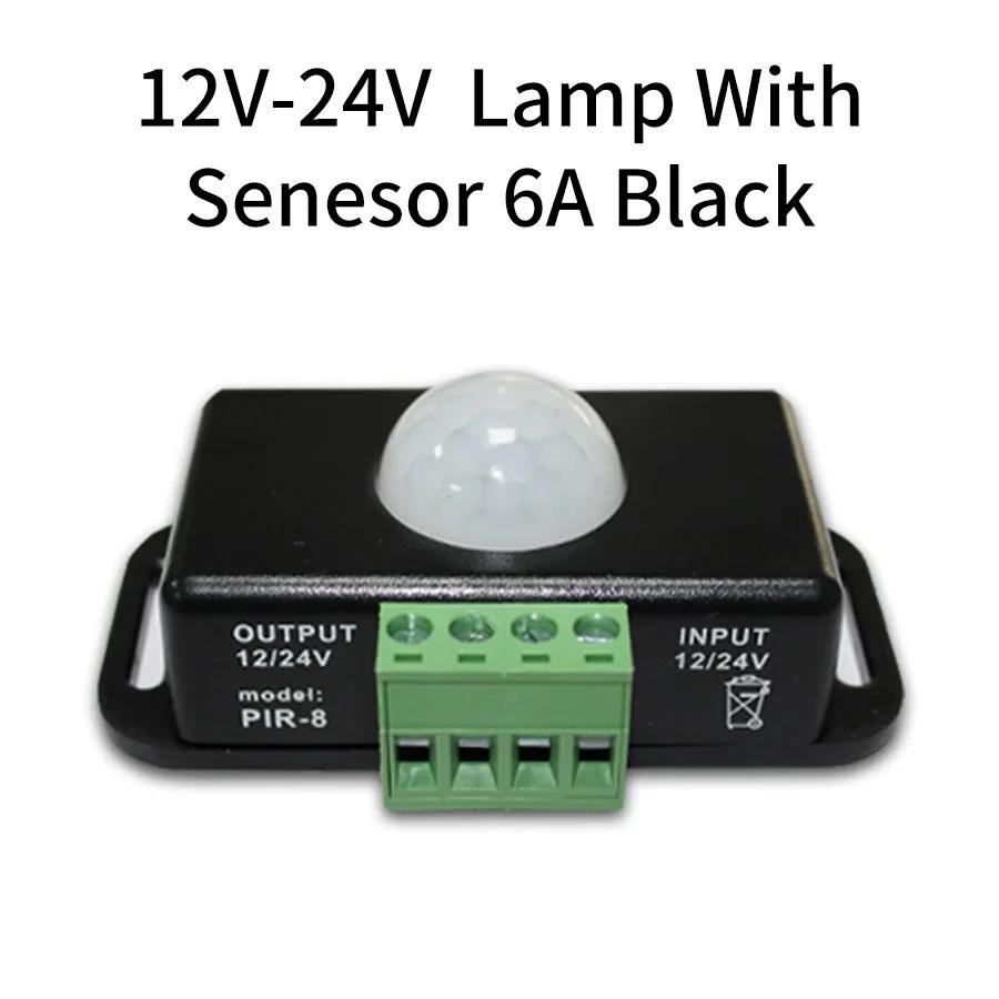 

Smart Human Body Sensor Detector Switch DC 12-24V Infrared Sensor Detection Delay Adjustment Automatic Sensor LED Strip Light