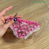 Mini Panties-Shaped PVC Storage Bag With Zipper Cute Lace Coin Purse Strawberry Makeup Bag Great Party Gift Birthday Present