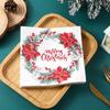 Christmas Printed Napkins - Festive Dining & Bakery Paper Napkins, Disposable Handkerchief Tissue for Home, Restaurant 20pcs/pack