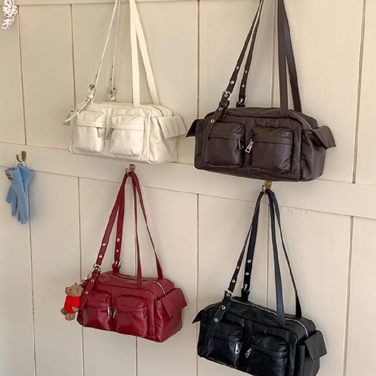 Shoulder Bag Leather Handbags Evening Clutch Purse Pu Leather Slings Purse Handbag Trendy Underarm Bag for Womens Girls