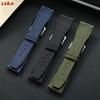 Premium Nylon Canvas Watch Strap Genuine Leather Watchband 20mm 21mm 22mm for IWC Pilot Series Green Black Brown Bracelet Belt