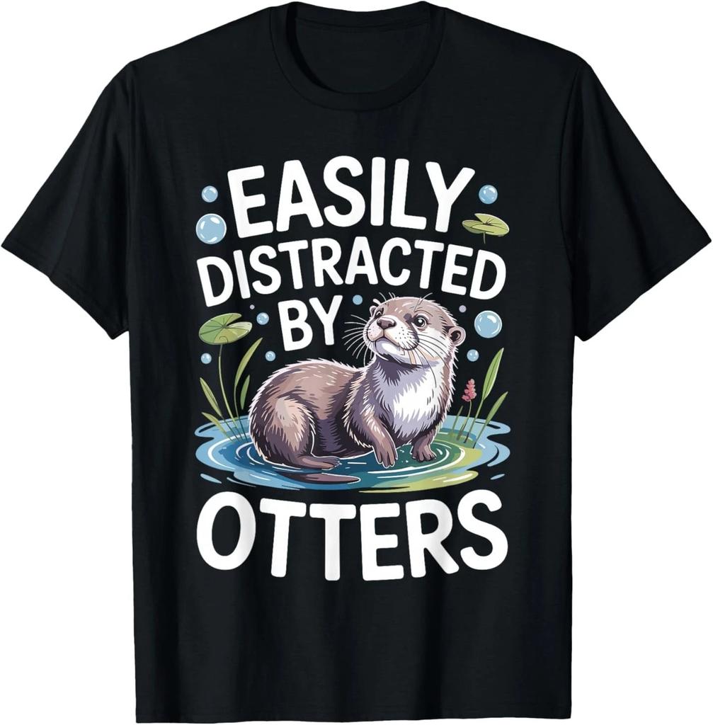 Funny Otter Art Sea Animal Otter Lover T- Shirt