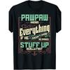 European Sizes Men'S T-Shirt Featuring a Geometric Design, Known As Pawpaw Knows Everything.