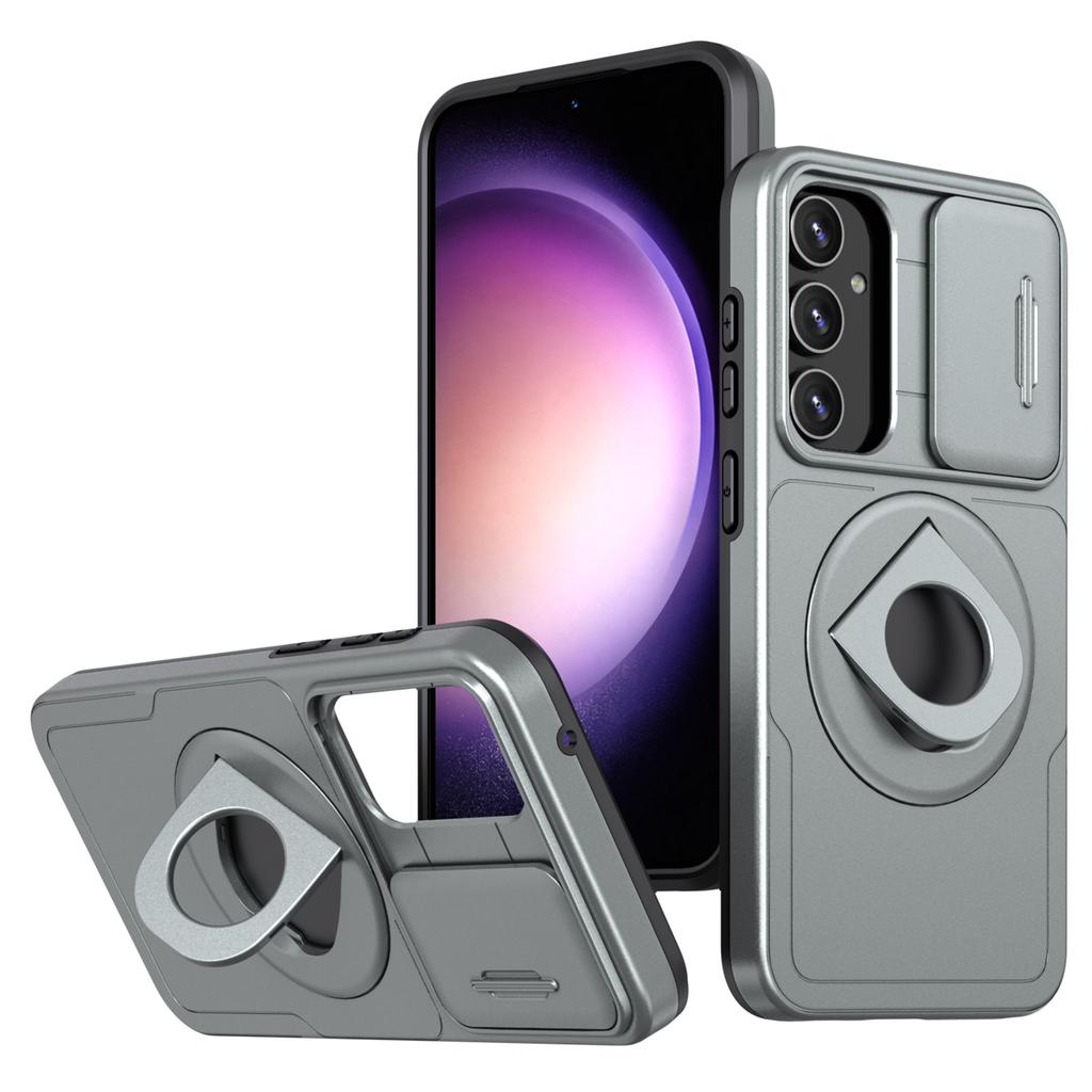 For Samsung Galaxy S23 FE Case PC+TPU+N52 Magnet Phone Protective Shell Compatible with MagSafe