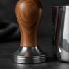 9 Pieces Espresso Accessories Kit Rust-Proof Milk Foaming Pitcher with Stencils