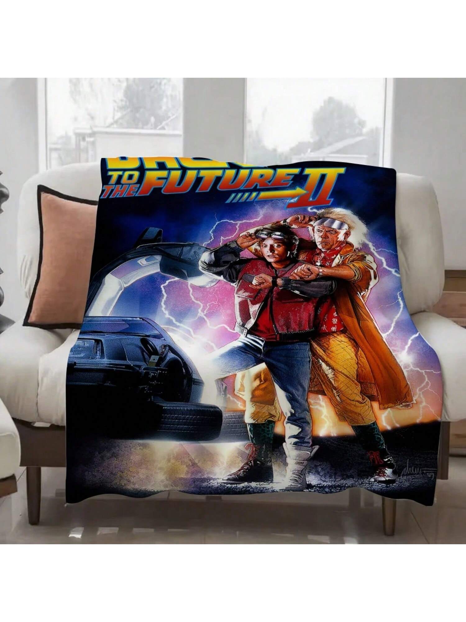 

Film B-Back To The F-Future Classics Blanket Design Lightweight Throw Blanket For Dorms, Naps, Living Room, Office,Sofa 75X95CM