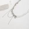Vintage Heart-shaped Choker Irregular Multilayer Tassel Zircon Stacking Chain Jewelry Accessories