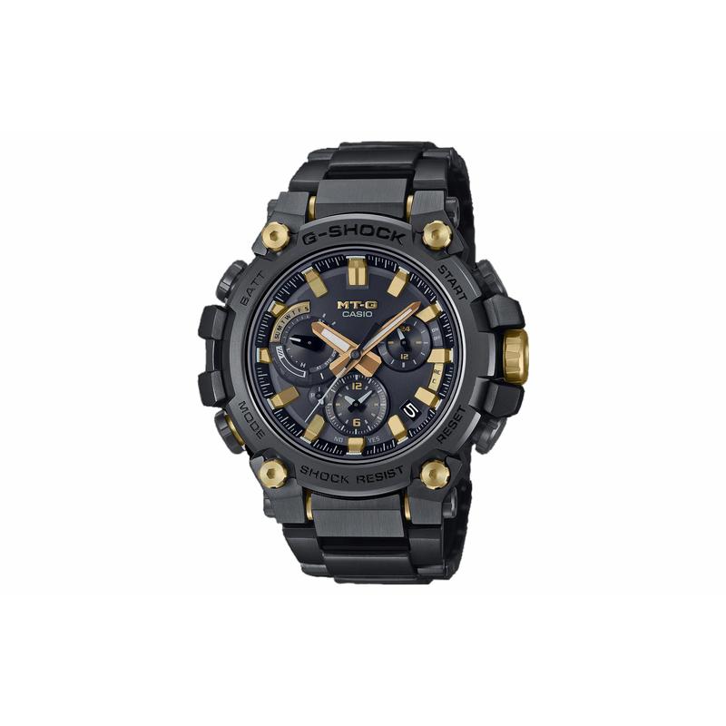 Casio MT-G series 200 meters waterproof solar quartz movement composite watch strap Japanese and Korean watch men's watch black dial MTG-B3000BDE-1APR
