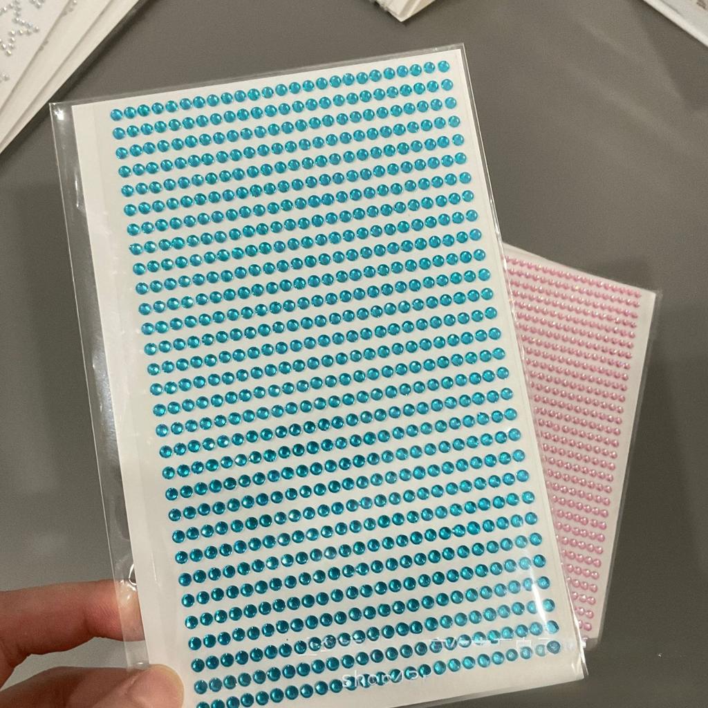 3D Stereo Strass Scrapbook Journal Aufkleber Glänzendes Herz DIY Dekor Aufkleber für Mädchen Koreanische Mode Aufkleber Studentenbedarf