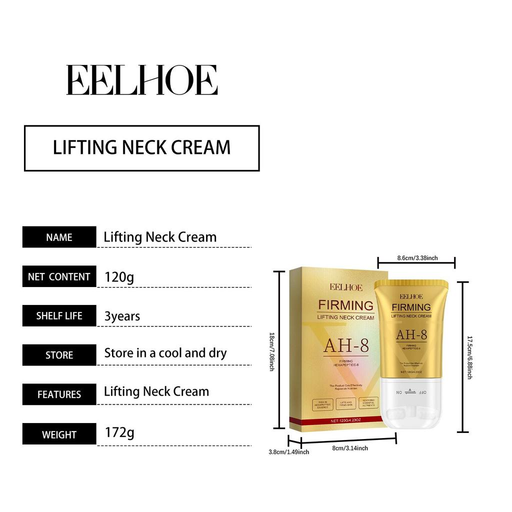 Neck Care Roller Cream, Hydrating Moisturizing Firming Neck Cream, Smooth & Delicate Nourishing Neck Skin Care Roller Cream