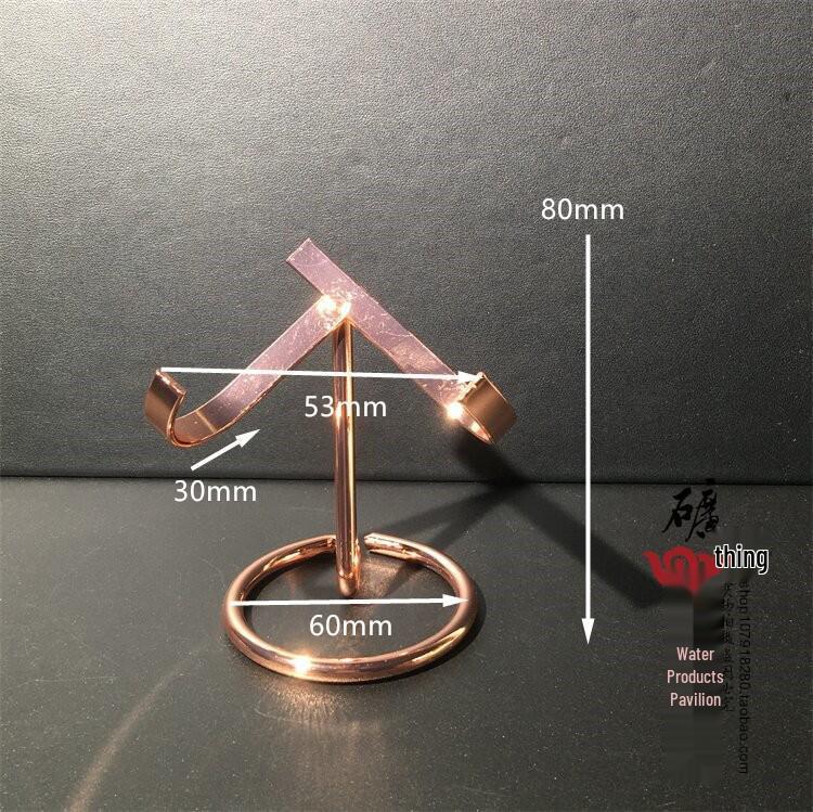 Wooden & Metal Mineral Crystal Ball Display Stand