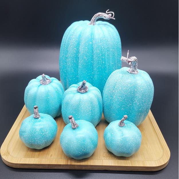 White and Yellow Pumpkin Model for Halloween and Christmas Decoration Wreaths