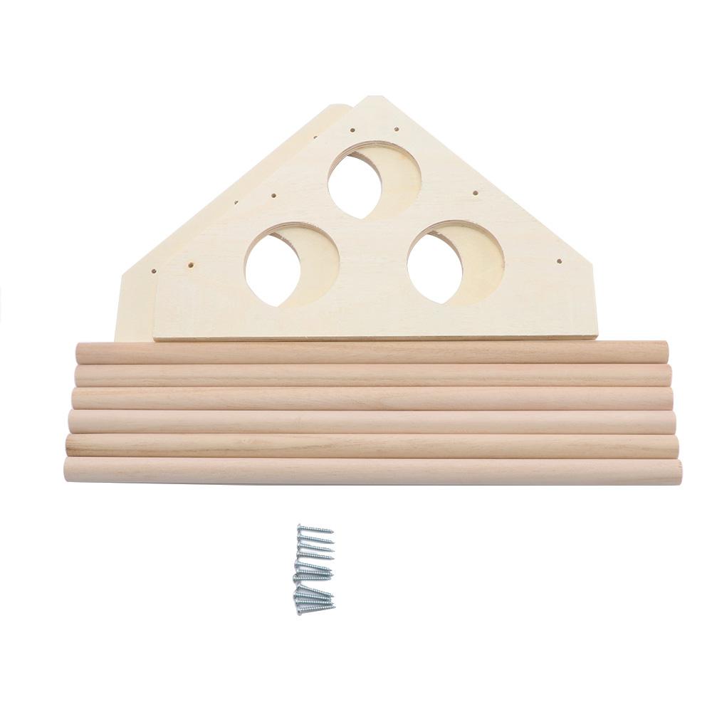 Poultry Ducks Trainning Hens Wooden Ladder Chick Roost Bar Parrot Swing Bird Stand Chicken Perch