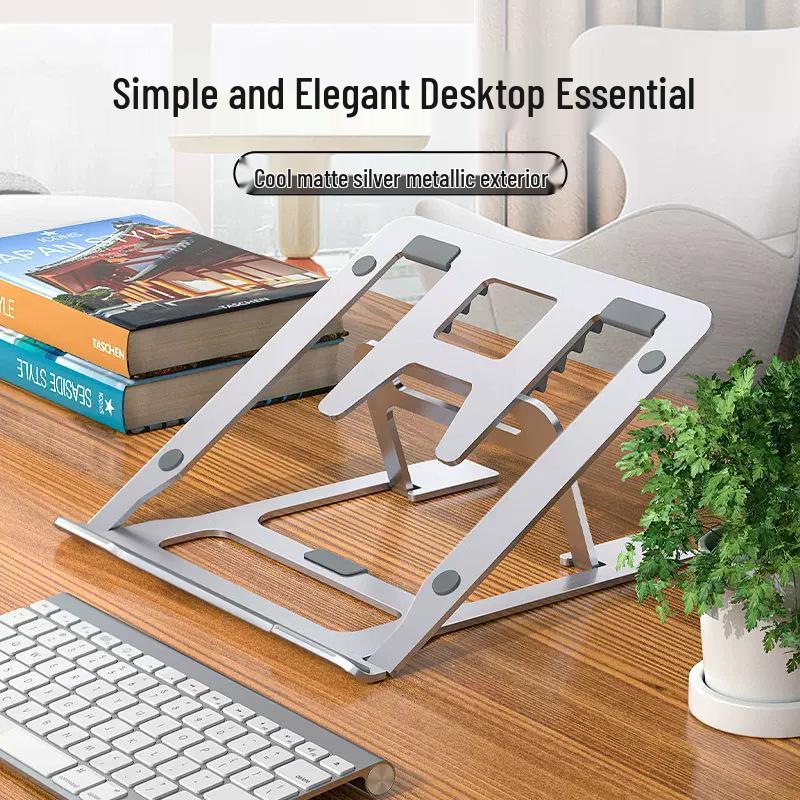 Portable Folding Laptop Stand with Adjustable Height and Cooling Feature for Desktops and Painting