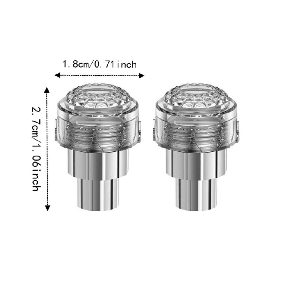 2Pcs Motion Sensor LED Neon Flash Lamp Single/Seven Colors Rim Strobe Warning Lamp  Bicycle Tire