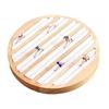Multi Functional Round Wood Jewelry Organizers Plate Practical Rings Storage Holder For Rings Bracelets Earrings Storage