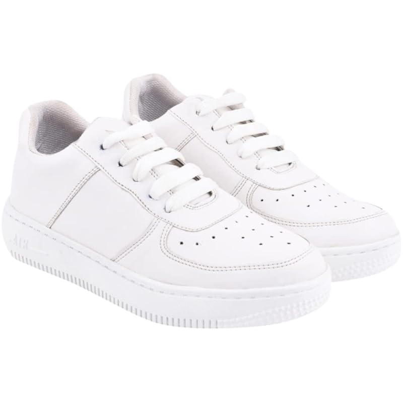 Women'S Platform Sneakers Colorblock Lace-Up Trainers With Thick Soles Fashion Casual Walking Shoes White-Eu36