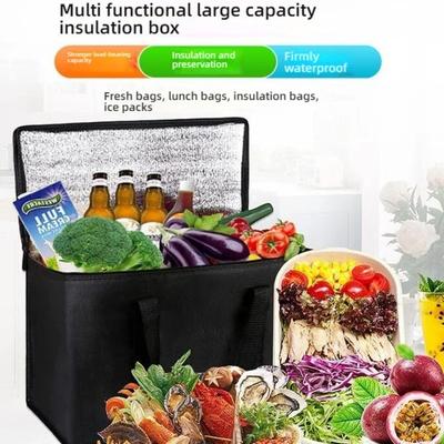Thermal Lunch Bag Portable Camping Storage Bag Lightweight Thermal Cooler Bags Folding Thermal Bag for Food Camping Supplies