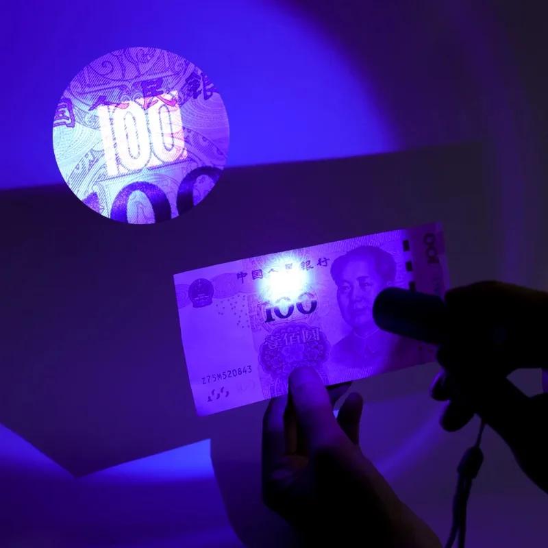 USB-aufladbare UV-Taschenlampe LED-Ultraviolett-Fackeln Zoombar Ultra Violett-Lichter Skorpion Haustierurin-Flecken Detektor Werkzeuge