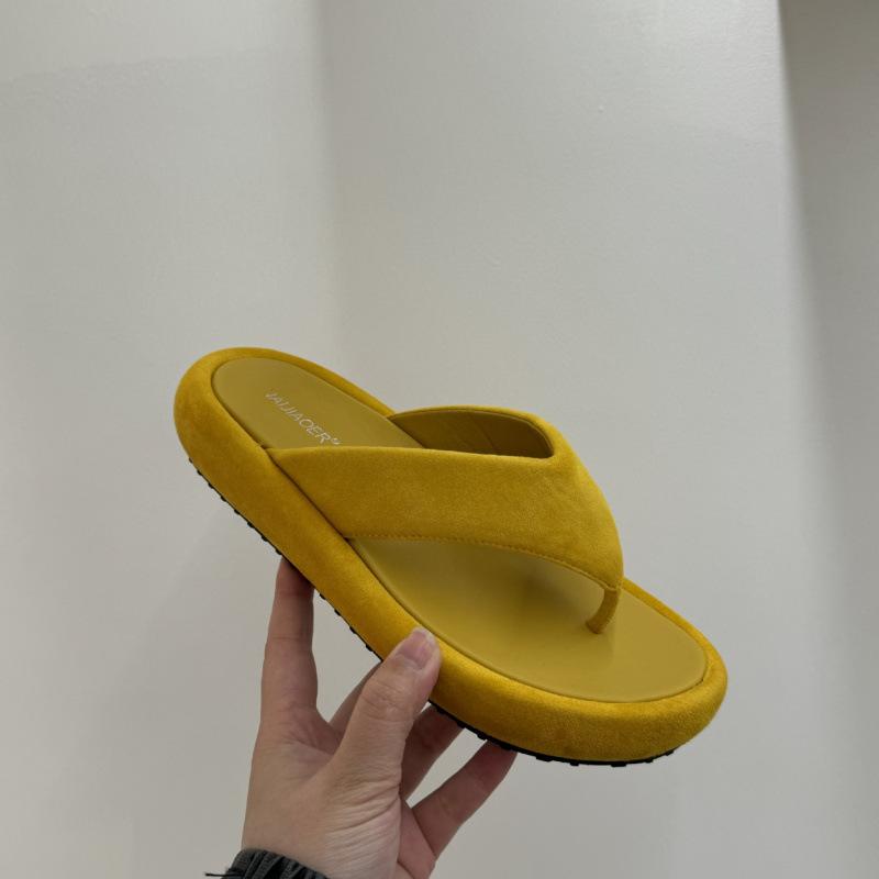 

Flat bottom splint flip-flops women s summer outer wear 2025 new casual soft bottom seaside beach vacation pinch foot cool slippers 39 жёлтый