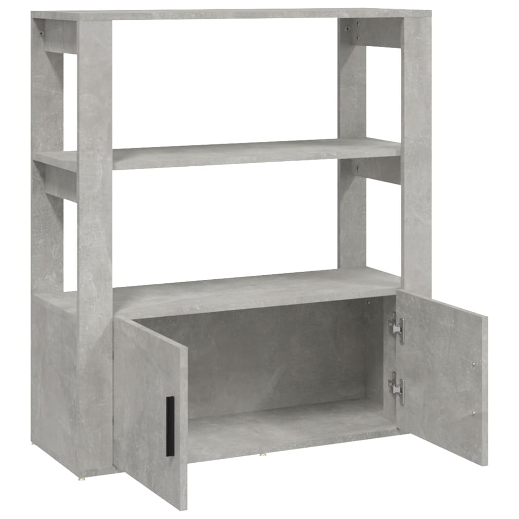 Sideboard Concrete Grey 80 x 30 x 90 cm Particleboard