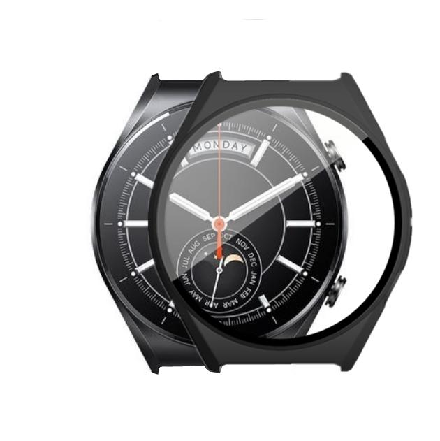 Xiaomi Watch S1 İçin Tam Koruyucu Kılıf Ekran Koruyucu Kılıf Kapak PC Kaplama Sert Kabuk Temperli Cam Film Aksesuarları