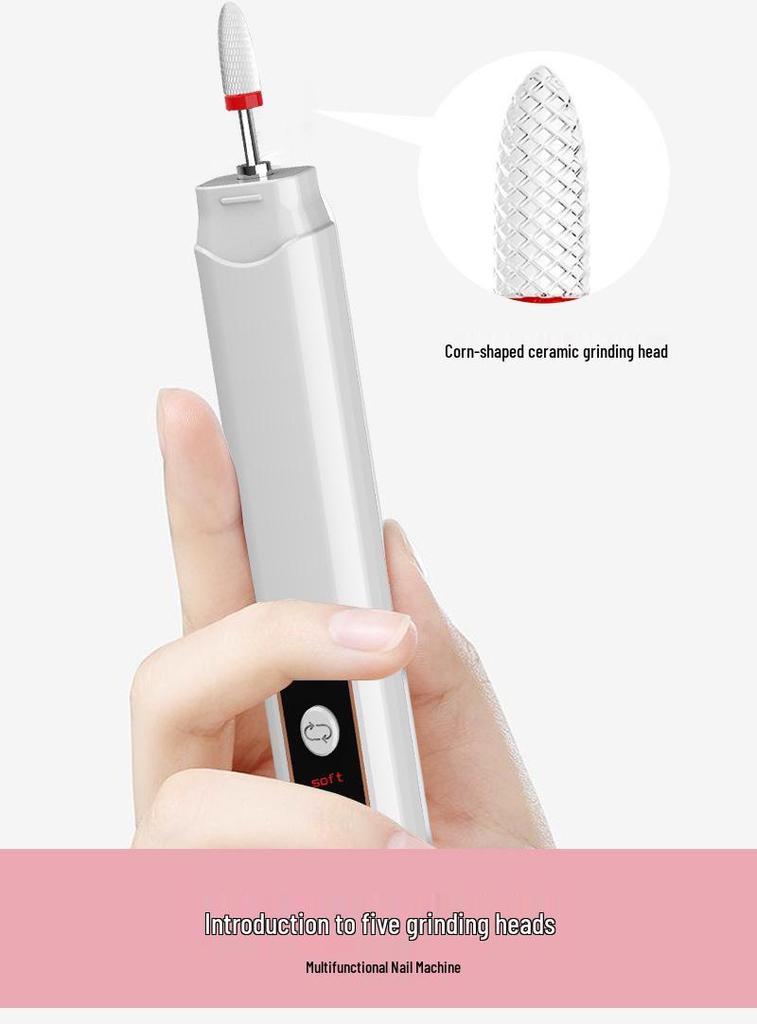 Electric Nail Grinder for Manicure & Pedicure – Portable Pen-Style Cuticle and Thick Nail Remover