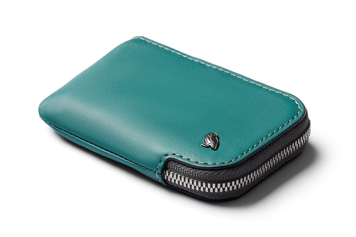 

Bellroy Leather Card Pocket Wallet up to 15 cards and Teal (holds bills) -