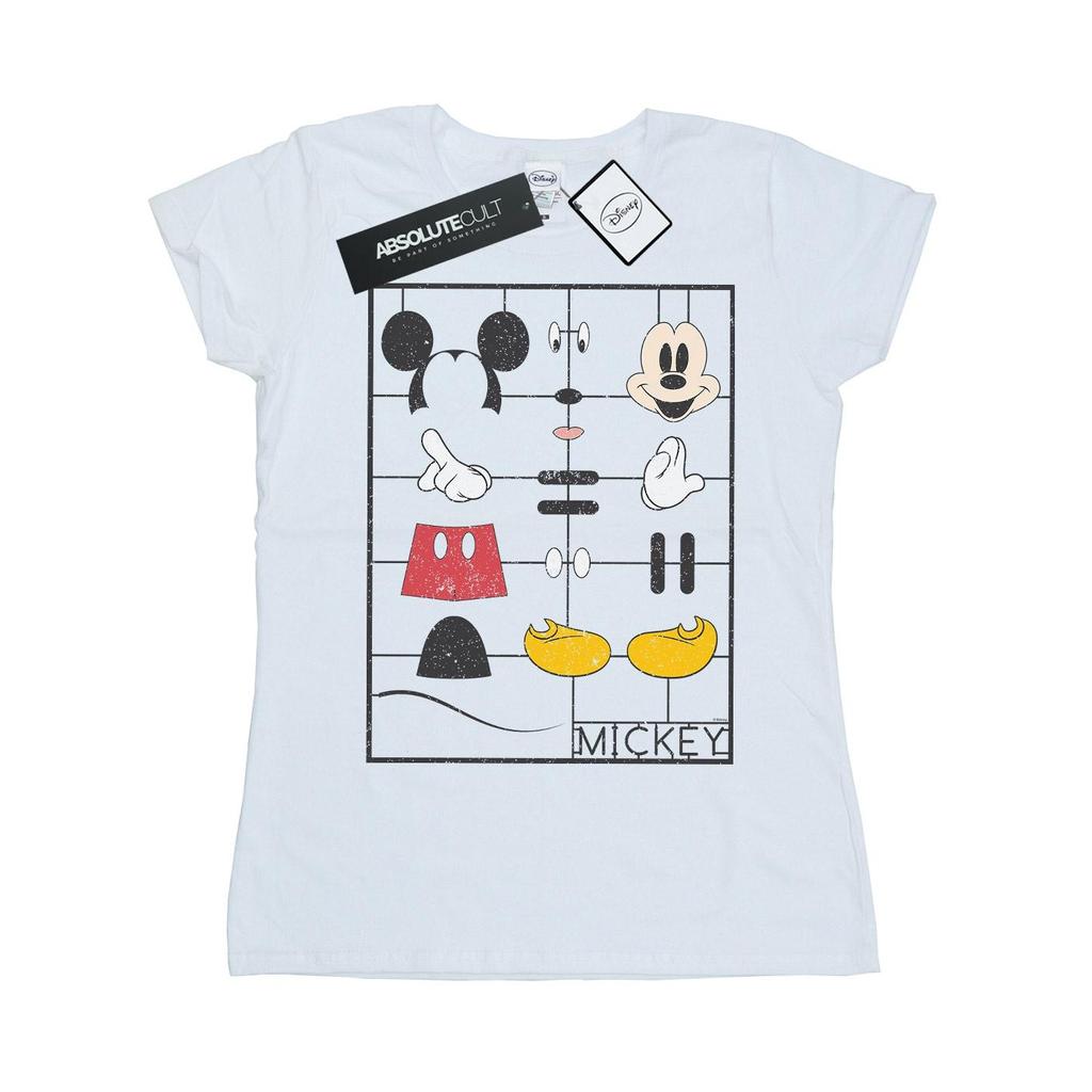 Disney Dámské bavlněné tričko s motivem stavebnice Mickey Mouse