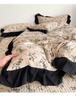 Korean Lace Floral Bedspread Set: Imitation Cotton, Single Dorm, 3-Piece
