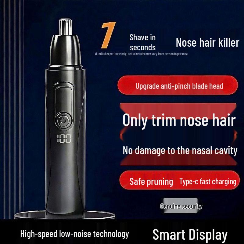Rechargeable Automatic Nose Hair Trimmer for Men & Women - Precision Clipper & Nasal Grooming Tool
