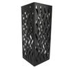 Entryway Umbrella Stand Fashionable Metal Storage Bucket Indoor Rain Umbrella Organizer for Home and Office Black