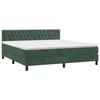 VidaXL Divan Bed and Mattress Dark Green 180x200cm Velvet - Model 3141500