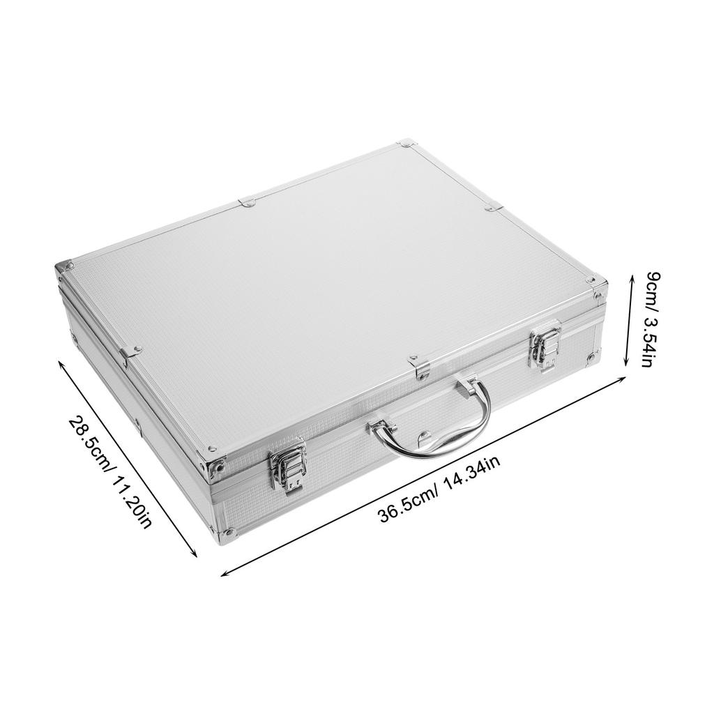 1 Portable Handheld Microphone Protective Case Hard Box Shockproof Dustproof Mic Organizer with Handle for Travel Outdoor