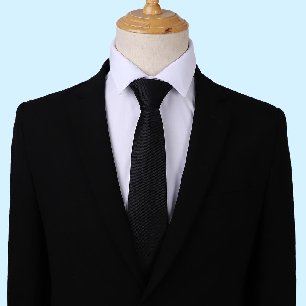 Men'S 8CM Versatile Fashion Trend New Tie Business Formal Polyester Annual Meeting Tie Gift