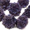 7 Pcs Purple Black Lotus Flower Metal DicePerfect For Rpgs, Board Games, And Card Games.Dice For Games, Dnd Dice Set