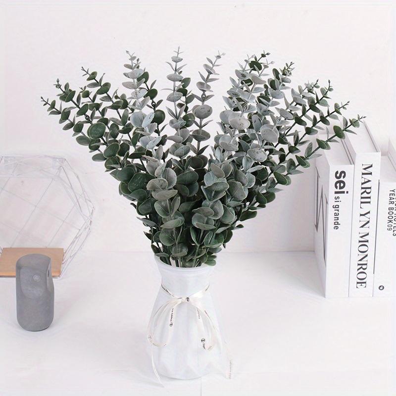 1 ks Umělé zelené rostliny Eukalyptus, pro svatební párty dekoraci, domácí dekoraci, hrnkové ozdoby