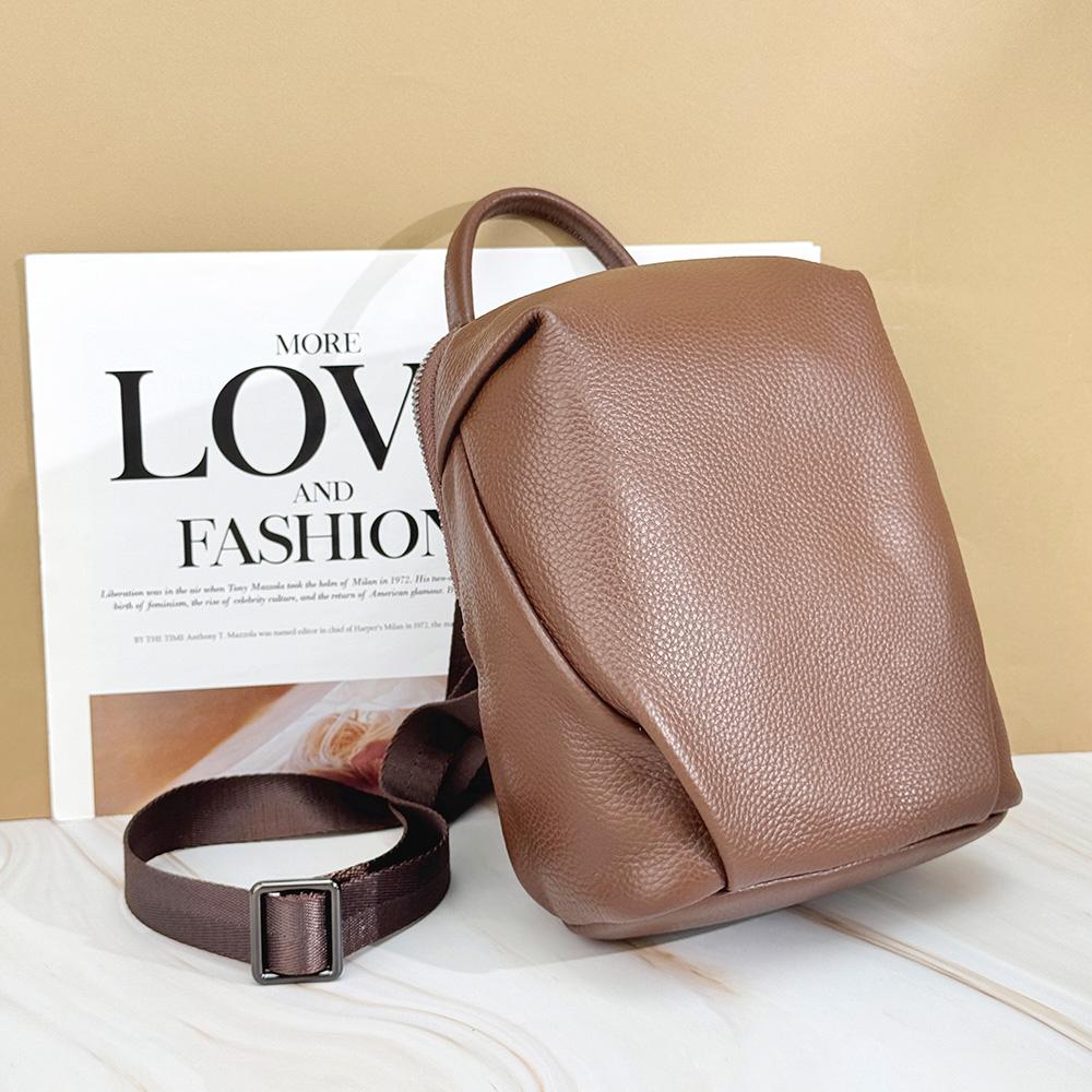 Escallia DKES_8583 Womens Leather Mini Backpack Color Backpack