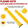 Gas Can Spout Replacement, (5 Kit-Yellow) Gas Can Nozzle Suitable For Most 1/2/5/10 Gal Oil Cans, Flexible Gas Spout Replacement, Fuel Can Pour Spout