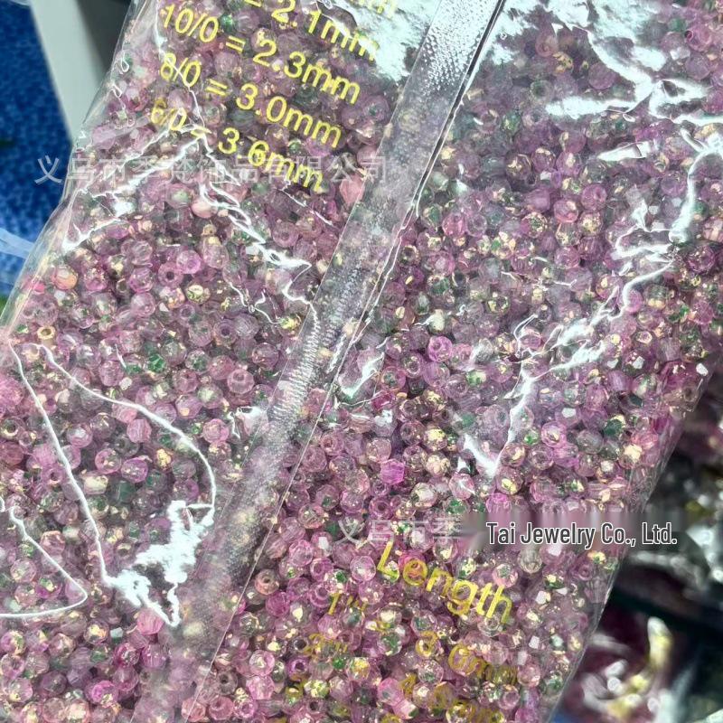 4mm Picasso Flat Crystal Beads for DIY Beading & Embroidery