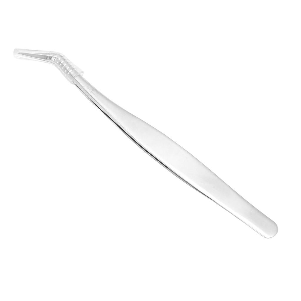 Eyelash Extension Tweezer High Accuracy Stainless Steel Antistatic Curved Eyelash Tweezer Golden