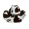 Soft Plush Faux Fur Cowboy Hat Wide Brim Windproof Cowboy Cap Western Cowboy Hat  For Men Women